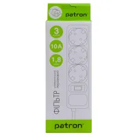 Мережевий фільтр живлення Patron EXT-PN-SP-1032, 1.8m Black (EXT-PN-SP-1032) - 3