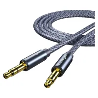 Кабель мультимедийный 3.5mm M to 3.5mm M 2.0m gray Essager (EYP35-DYA0G) - Изображение 1