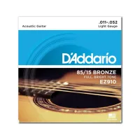 Струни для гітари D'Addario 85/15 Bronze Light (11-52) (EZ910) - Зображення 1