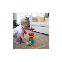 Розвиваюча іграшка Fat Brain Toys Пірамідка гвинтова тактильна SpinAgain (F110ML) - 6