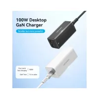 Зарядний пристрій VENTION 4xUSB 100W (2xUSB-C+2xUSB-A) PD3.0/QC 3.0/GaN White (FBSWG-EU) - 2