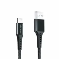Дата кабель USB 2.0 AM to USB-C 1.2m Black Grand-X (FC-12B) - 3