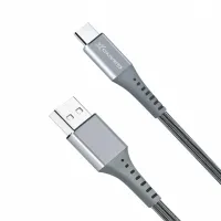 Дата кабель USB 2.0 AM to USB-C 1.2m Grey Grand-X (FC-12G) - 3