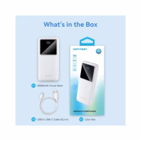 Батарея універсальна Vention 10000 mAh 22.5W Black LED Display Type (FHKB0) - Image 12