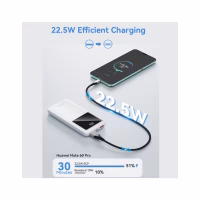 Батарея універсальна Vention 10000 mAh 22.5W Black LED Display Type (FHKB0) - Image 6