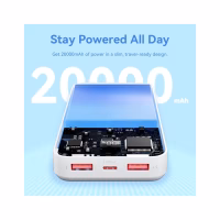 Батарея універсальна Vention 20000 mAh 22.5W Black LED Display Type (FHLB0) - Image 3