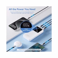 Батарея універсальна Vention 20000 mAh 22.5W Black LED Display Type (FHLB0) - Image 4