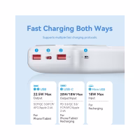 Батарея універсальна Vention 20000 mAh 22.5W Black LED Display Type (FHLB0) - Image 5