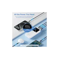 Батарея універсальна VENTION 20000mAh 22.5W 3A, PD, QC/3.0, LED Display, White (FHLW0) - 5