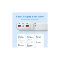 Батарея універсальна VENTION 20000mAh 22.5W 3A, PD, QC/3.0, LED Display, White (FHLW0) - 6