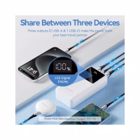 Батарея універсальна Vention 30000 mAh 22.5W Black LED Display Type (FHMB0) - Image 6