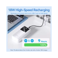 Батарея універсальна Vention 30000 mAh 22.5W Black LED Display Type (FHMB0) - Image 8