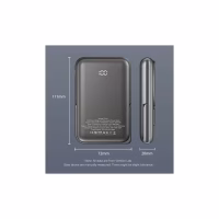 Батарея універсальна Vention Magnetic Wireless 10000mAh 20W PD USB-C In/Out, QI-15W Black (FHNB0) - Image 3