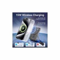 Батарея універсальна Vention Magnetic Wireless 10000mAh 20W PD USB-C In/Out, QI-15W Black (FHNB0) - Image 7