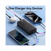 Батарея універсальна Vention 20000 mAh 22.5W with Built-in USB-C and Lightning Cables (FHPB0) - Image 7