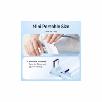 Батарея универсальная Vention 4800mAh 22,5W PD, USB-C In/Out, LED display, with built-in USB-C cable Black (FHQB0) - Image 3