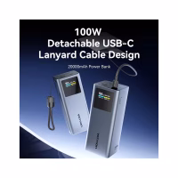 Батарея універсальна Vention 20000 mAh 100W Gray TFT Display Type (FKCH0) - Image 3