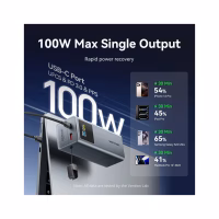 Батарея універсальна Vention 20000 mAh 100W Gray TFT Display Type (FKCH0) - Image 7