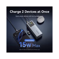 Батарея універсальна Vention 20000 mAh 100W Gray TFT Display Type (FKCH0) - Image 9