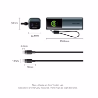 Батарея універсальна Vention 20000 mAh 165W Gray TFT Display Type (FKFH0) - Image 3