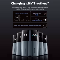 Батарея універсальна Vention 27000 mAh 200W Gray TFT Display Type (FKGH0) - Image 5