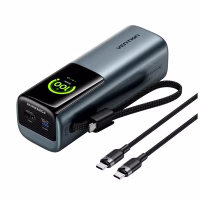 Батарея універсальна Vention 27000 mAh 200W Gray TFT Display Type (FKGH0) - Image 1