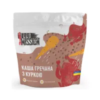 Їжа швидкого приготування Food Mission Каша гречана з куркою 100 г (fm.30481) - Зображення 1