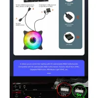 Кулер для корпуса Gamemax FN-12Rainbow-Q-Infinity - Изображение 12