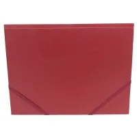 Папка на резинках H-Tone А4, червона (FOLD-HT-JJ40941-R) - Зображення 2