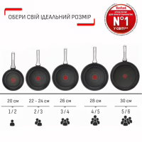 Сковорода Tefal Halo EUCALYPTUS, 28см, алюміній, бакеліт, сірий (G0160602) - Image 8