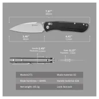 Ніж Ganzo G771-BK - 5