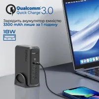 Зарядний пристрій Promate 3xUSB-C + USB-A (ganport-140w.black) - Зображення 6