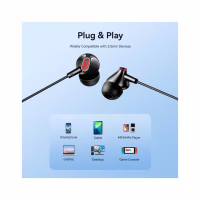 Наушники Vention Echo Lite 3.5mm In-Ear Wired Black (GBABAV) - Image 9