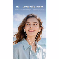 Наушники Vention Echo Lite 3.5mm In-Ear Wired White (GBAWAV) - Image 5