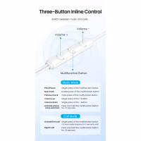 Наушники Vention Echo Lite 3.5mm In-Ear Wired White (GBAWAV) - Image 10