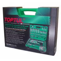 Набір інструментів Toptul автомобільний 1/4", 1/2" 108од. (6-гр.) (GCAI108R) - Image 4