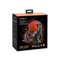 Навушники REAL-EL GDX-7575 Black-Red - 12