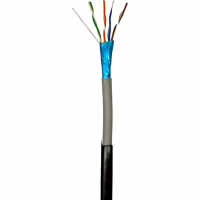 Кабель мережевий GEAR FTP 305м, cat.6, CCA, 4*2*0,51, PVC+PE, outdoor (GEC-FTPC6CCAOUT051305) - Image 1