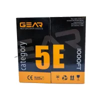 Кабель мережевий UTP 305м, cat.5e, CCA(25%), 4*2*0,51, PVC, indoor, grey GEAR (GEC-UTPCCA25051305) - 3