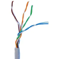 Кабель мережевий UTP 305м, cat.5e, CCA(25%), 4*2*0,51, PVC, indoor, grey GEAR (GEC-UTPCCA25051305) - 1