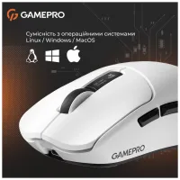 Мишка GamePro Genesis Ranker Wireless/Bluetooth/USB White (GM012W) - 10