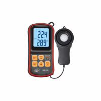 Вимірювач освітленості Benetech цифровий + термометр, USB (GM1030C) - Image 1