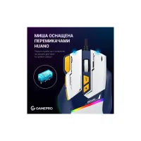 Мишка GamePro GM300BL USB Blue/White (GM300BL) - 11