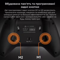 Геймпад Ajazz GP100 2.4G/BT/USB Switch/PC/iOS/Android RGB Black (GP100-B) - Image 12