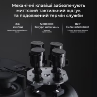 Геймпад Ajazz GP100 2.4G/BT/USB Switch/PC/iOS/Android RGB Black (GP100-B) - Image 8