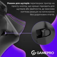 Геймпад GamePro 2.4G/BT 5.1/USB (Switch/PC/PS/iOS/Android) RGB Black (GPS20B) - 9