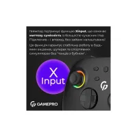 Геймпад GamePro GPX13B 2.4G/BT 5.1/USB/PC/iOS/Android RGB Black (GPX13B) - 11