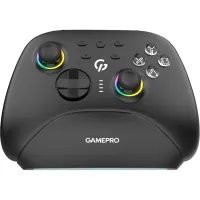 Геймпад GamePro із зарядною станцією BT 5.3/USB/2.4 ГГц (Switch/PC/iOS/Android) RGB Black (GPX13BDOC) - 1