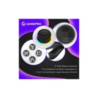 Геймпад GamePro GPX13W 2.4G/BT 5.1/USB/PC/iOS/Android RGB White (GPX13W) - 9