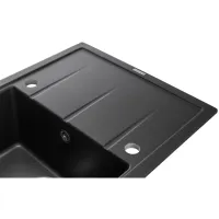 Мийка кухонна GRANADO Blanos black shine (gr2501) - Зображення 4